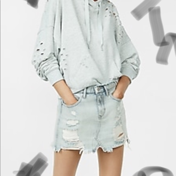 Express Denim Skirt - Picture 1 of 1